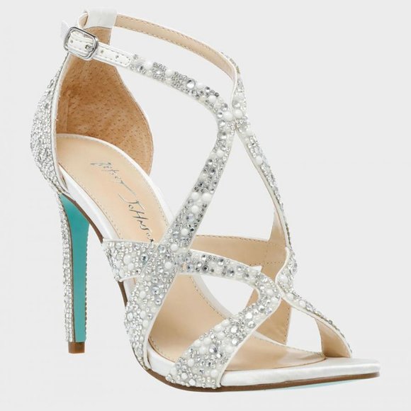 Last 2! NEW Betsey Johnson Miles Heeled Stiletto Sandal 392M0 - Picture 4 of 6